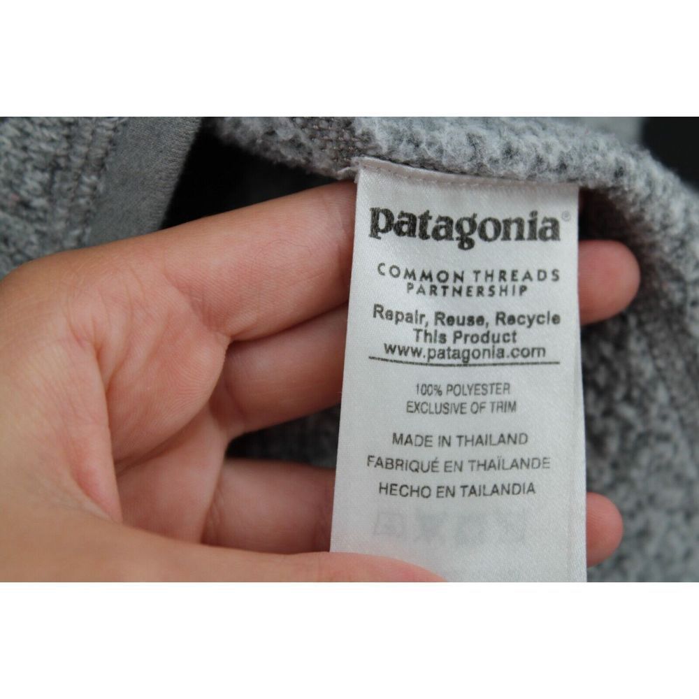 Patagonia Womens 1/2 Zip Better Sweater Size Large GRAY - Picture 8 of 8